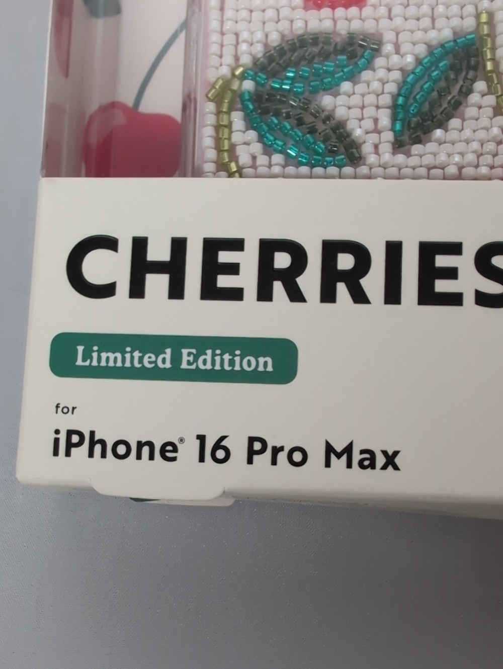MVMT Beaded Limited Edition Cherries iPhone 16 Pro Max Phone Case - Picture 4 of 6